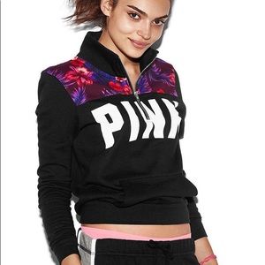 Pink vs Floral Quarter Zip